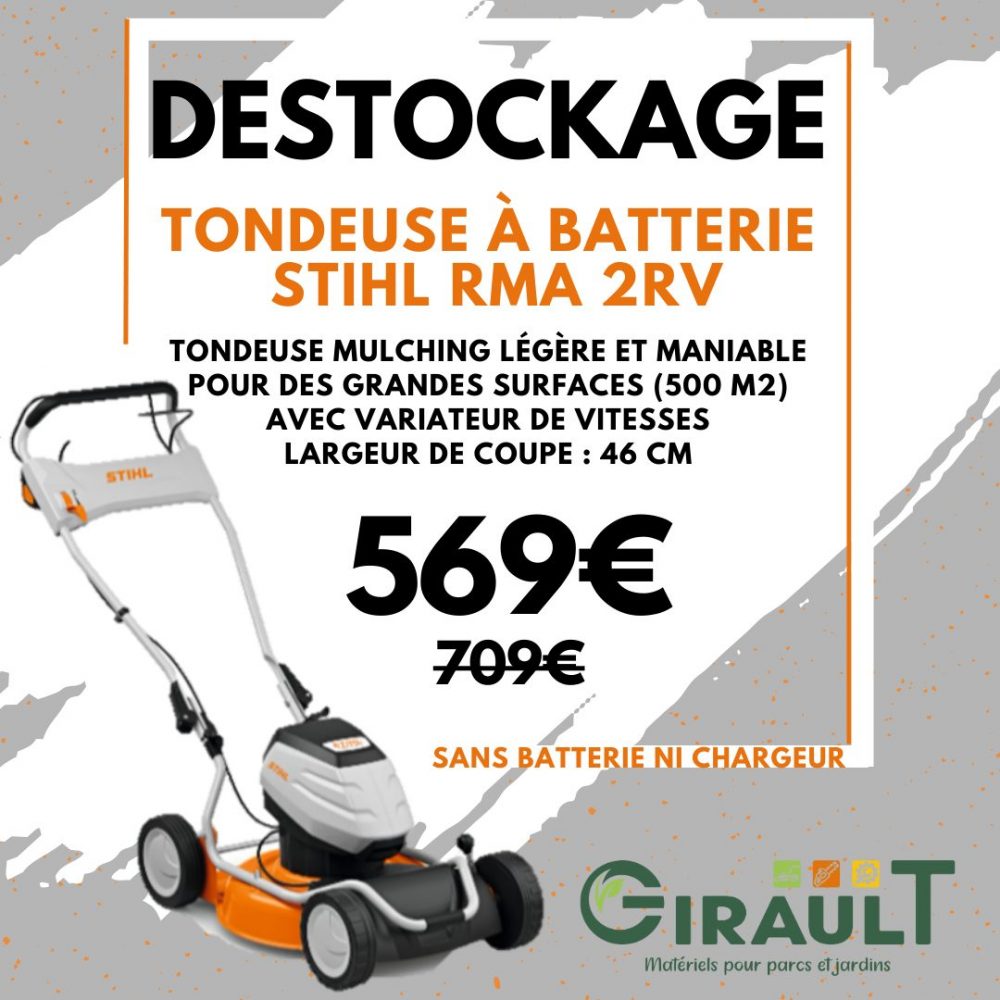 DESTOCKAGE Stihl Rma 2rv